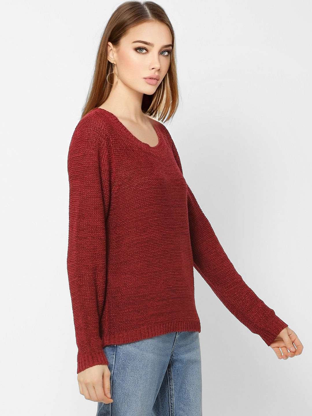 Dark Red Pullover