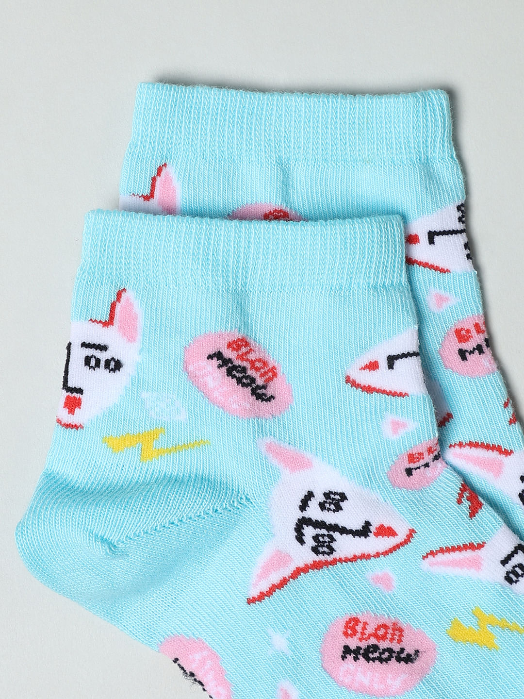 Pack Of 2 Abstract Print Socks
