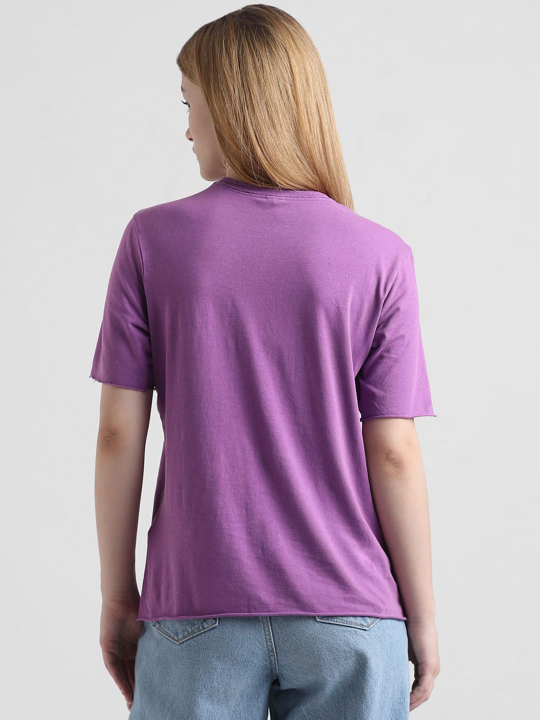 Lavender Graphic Print T-Shirt