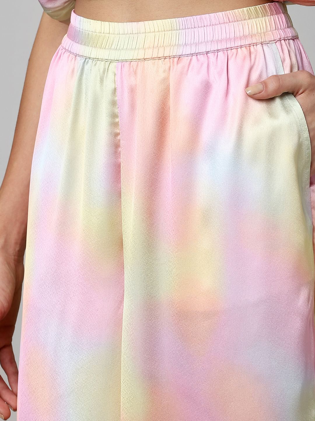 Lilac Colourblocked Co-Ord Set Pants