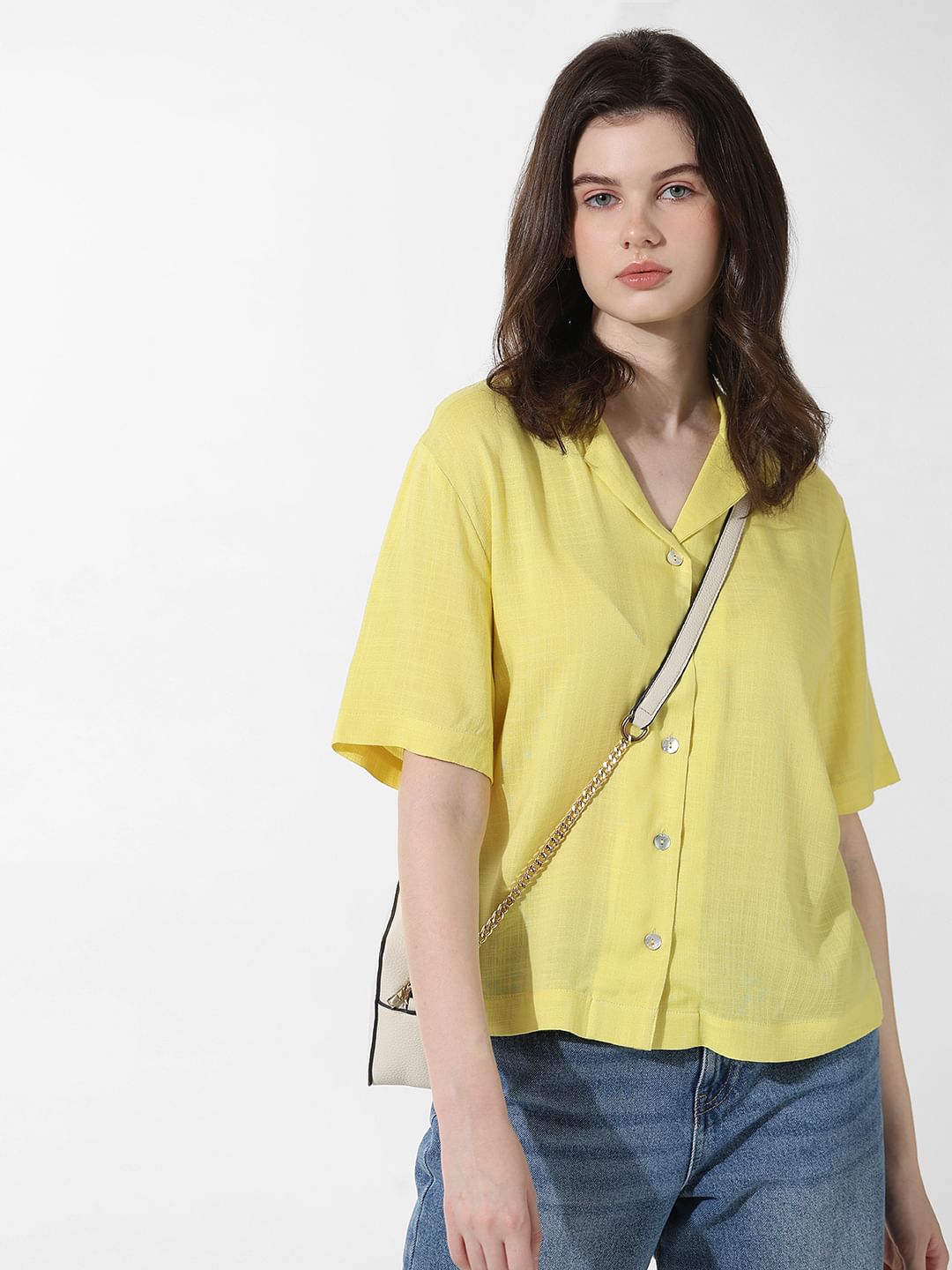 Yellow Regular Fit Shirt