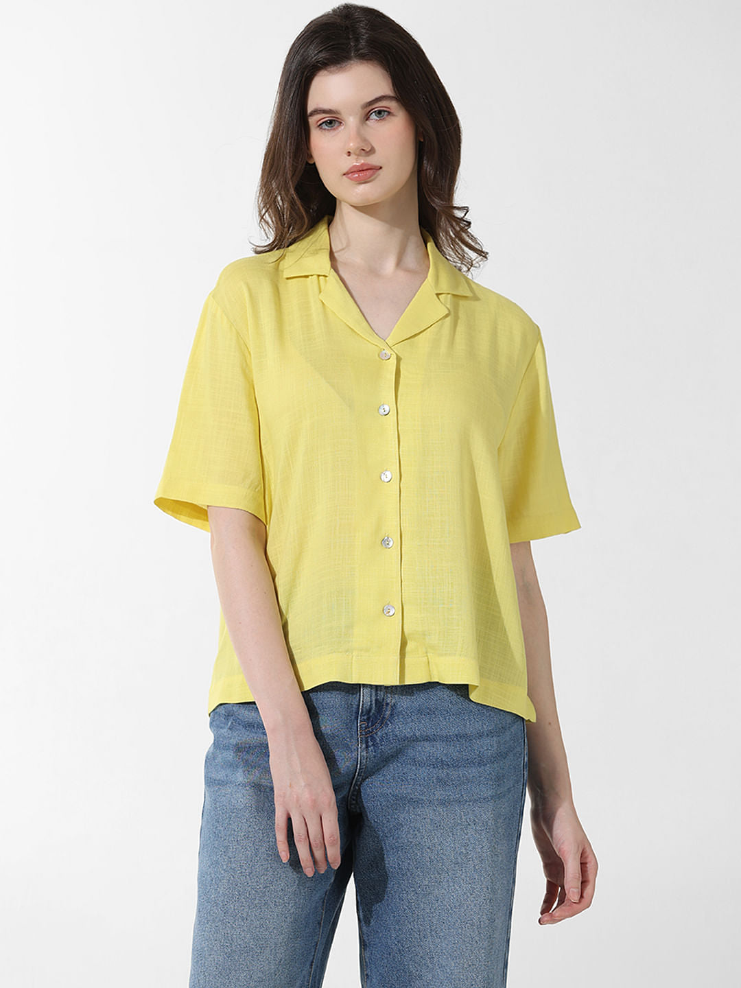 Yellow Regular Fit Shirt