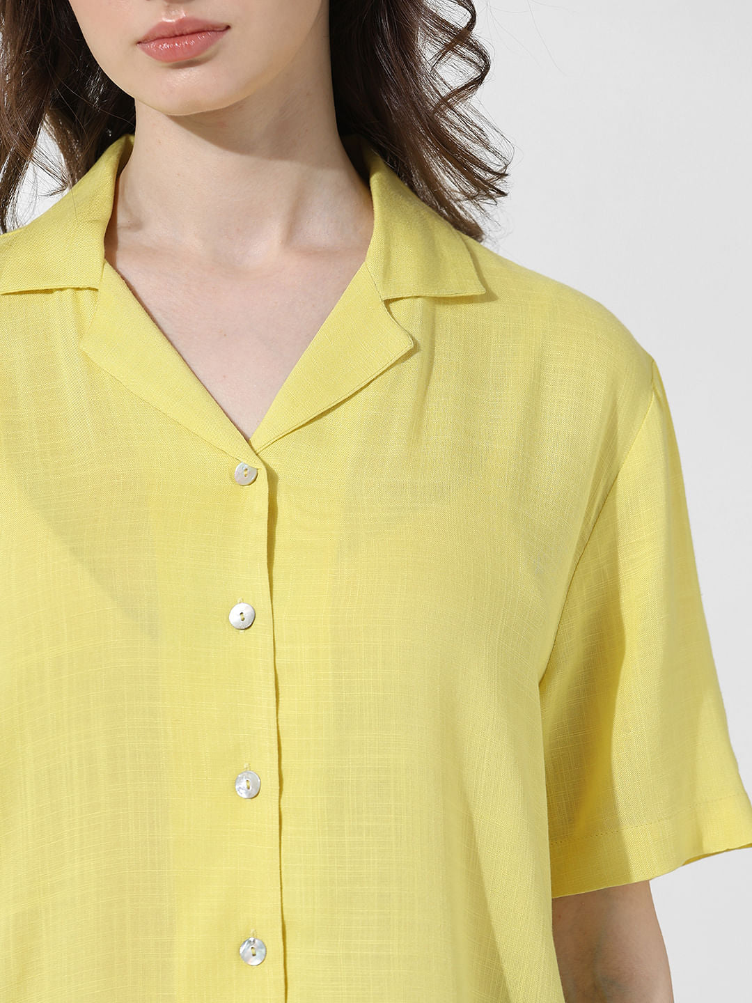 Yellow Regular Fit Shirt
