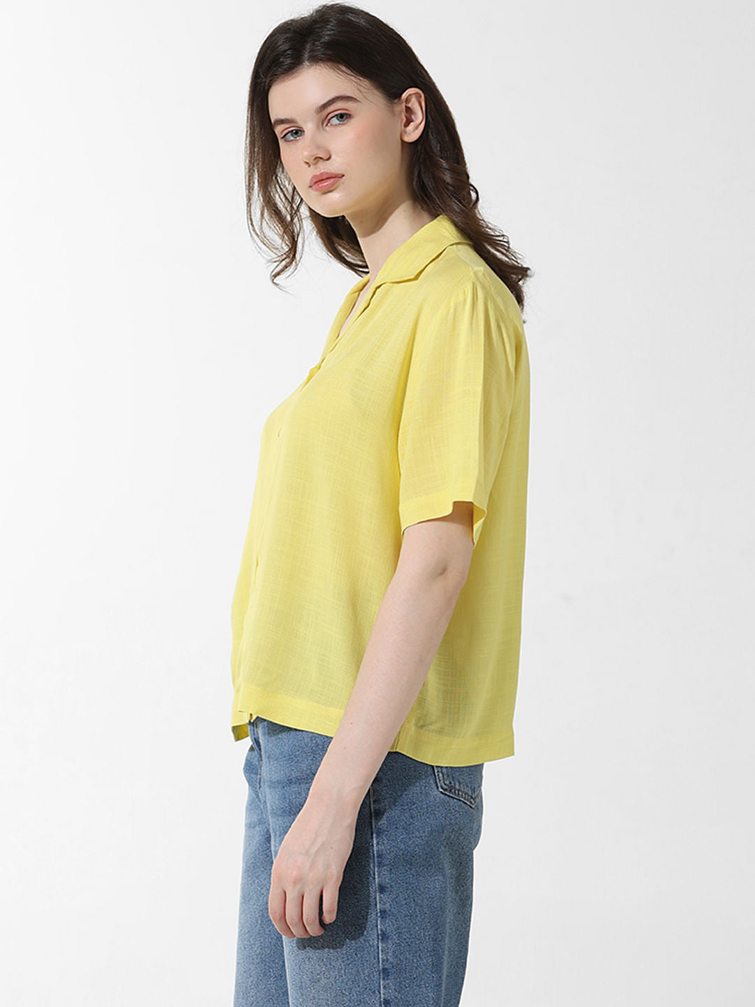 Yellow Regular Fit Shirt