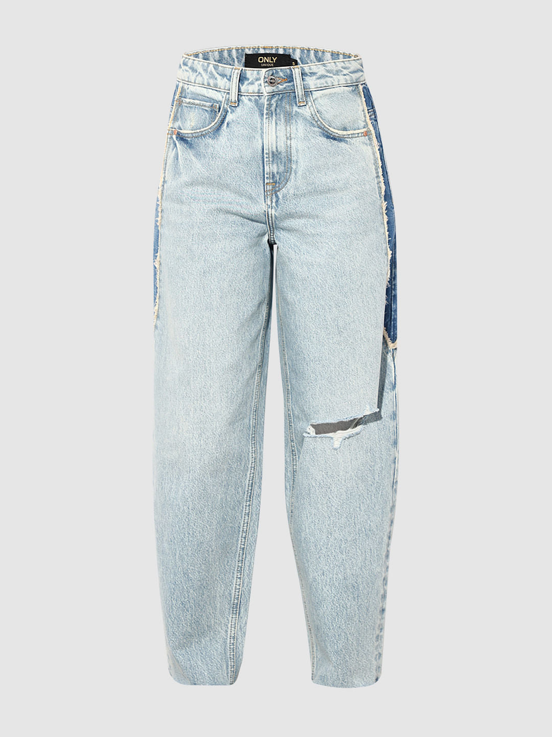 Blue Distress Fit Jeans