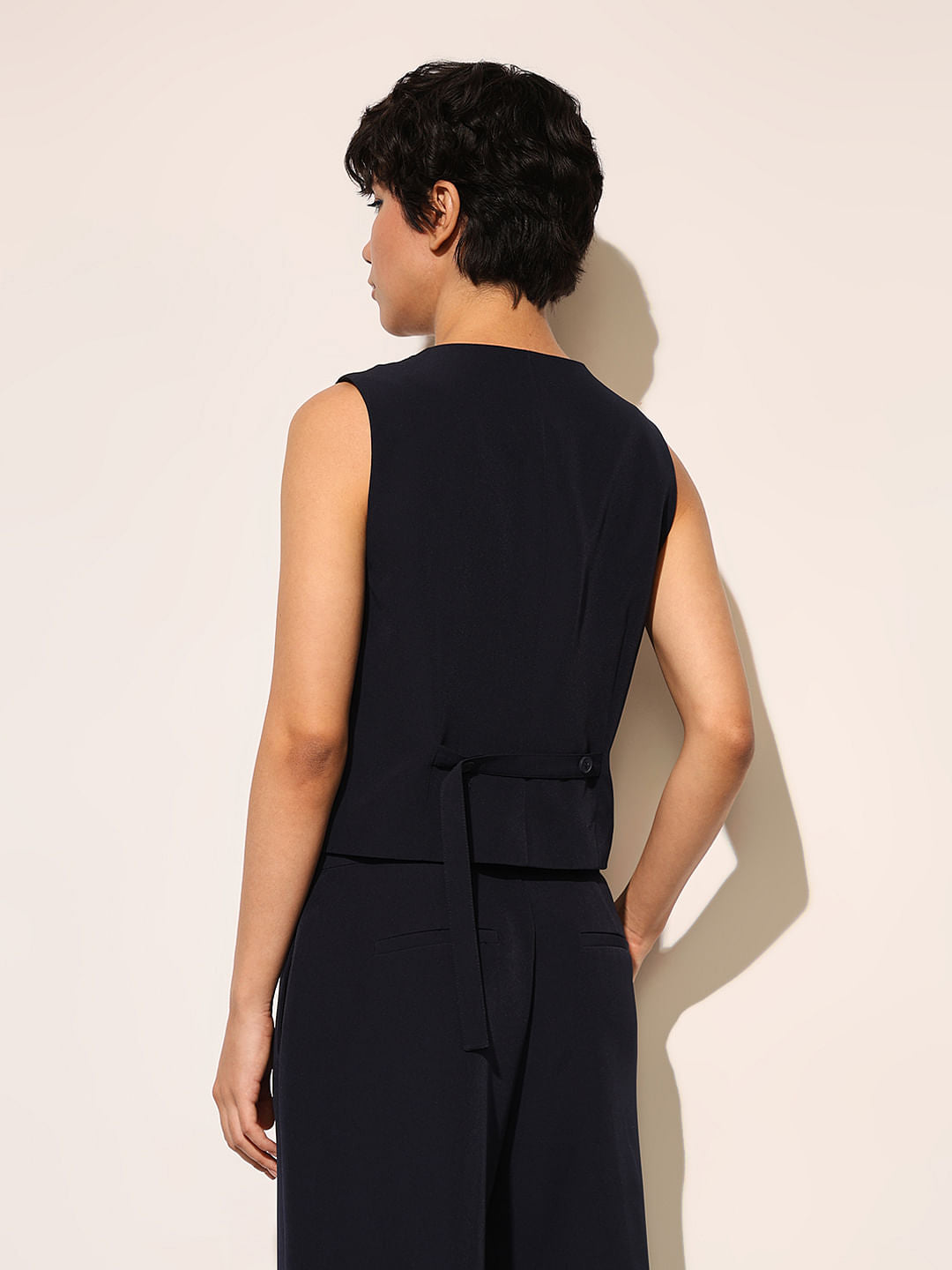 Black Tailored Co-Ord Set Waistcoat