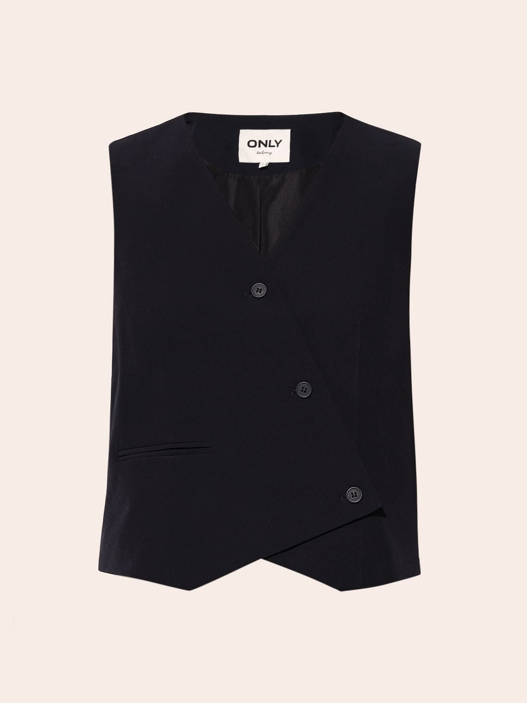 Black Tailored Co-Ord Set Waistcoat