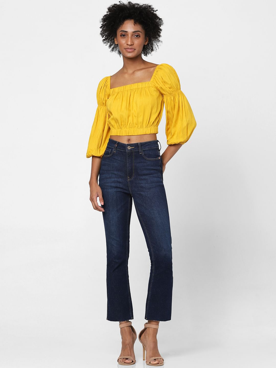 Yellow Crop Top