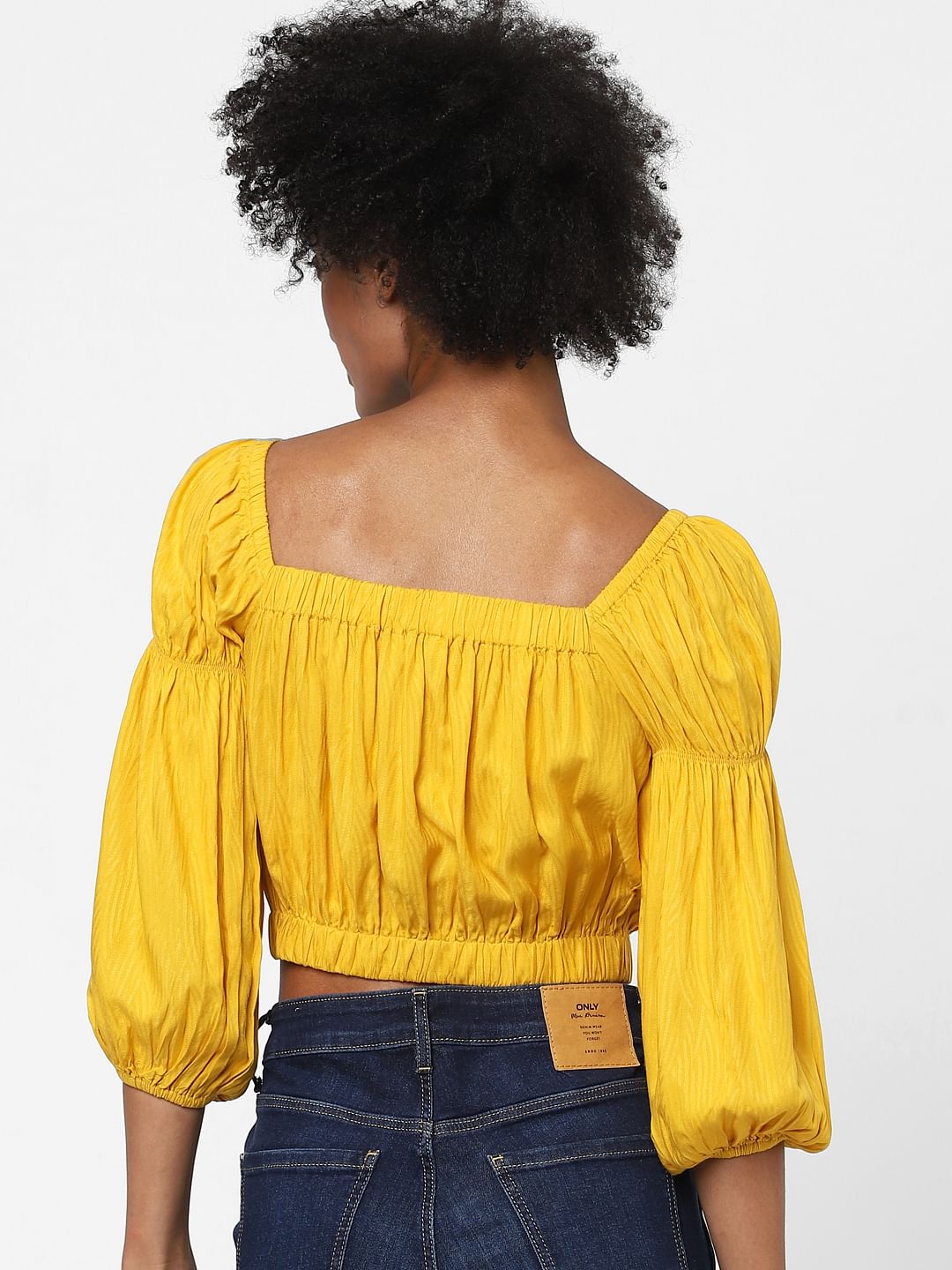 Yellow Crop Top