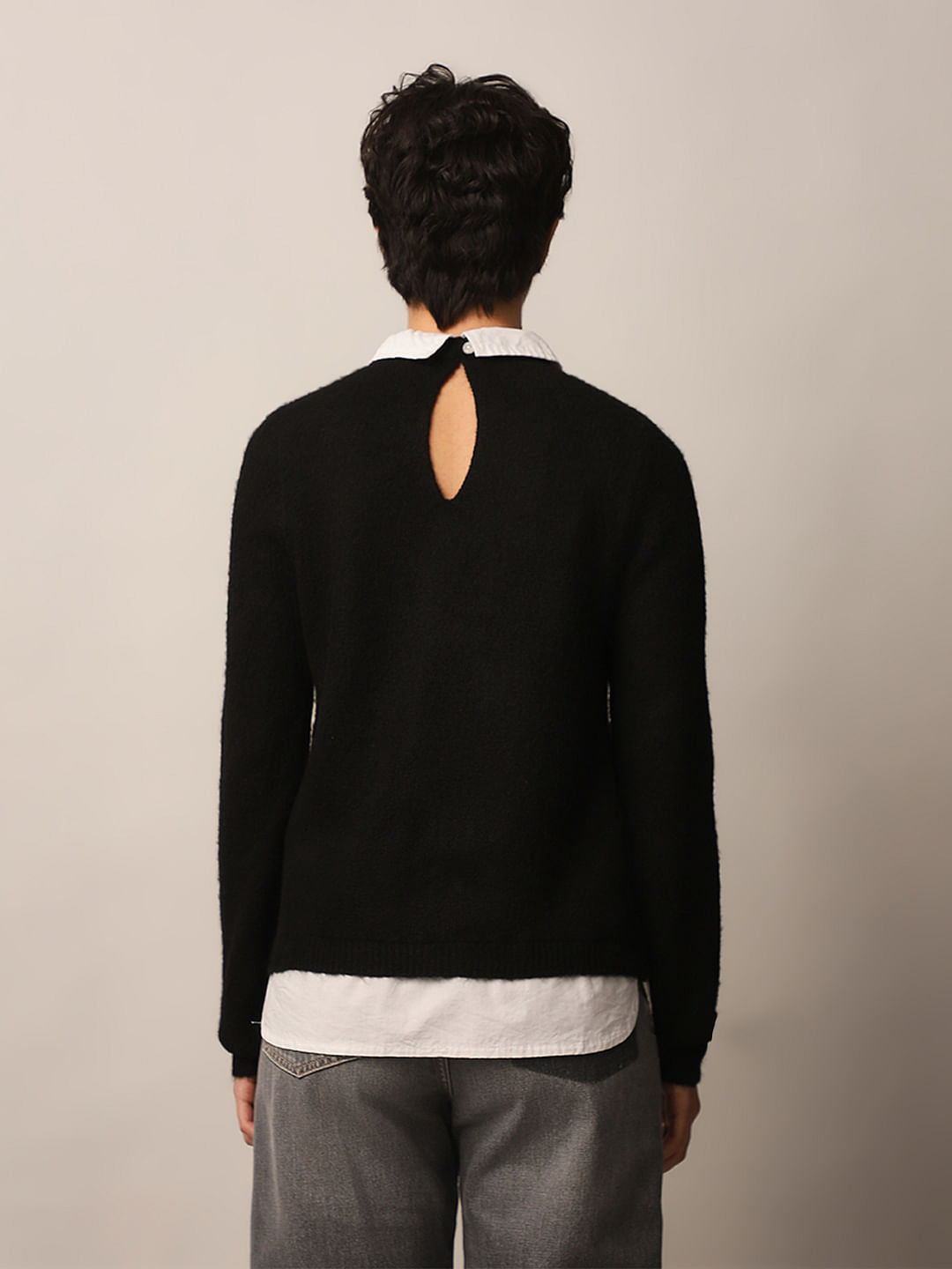 Black Embellished Pullover