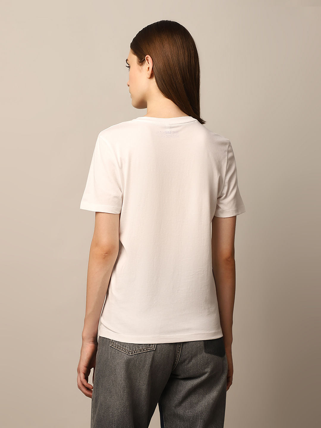 White Printed T-Shirt