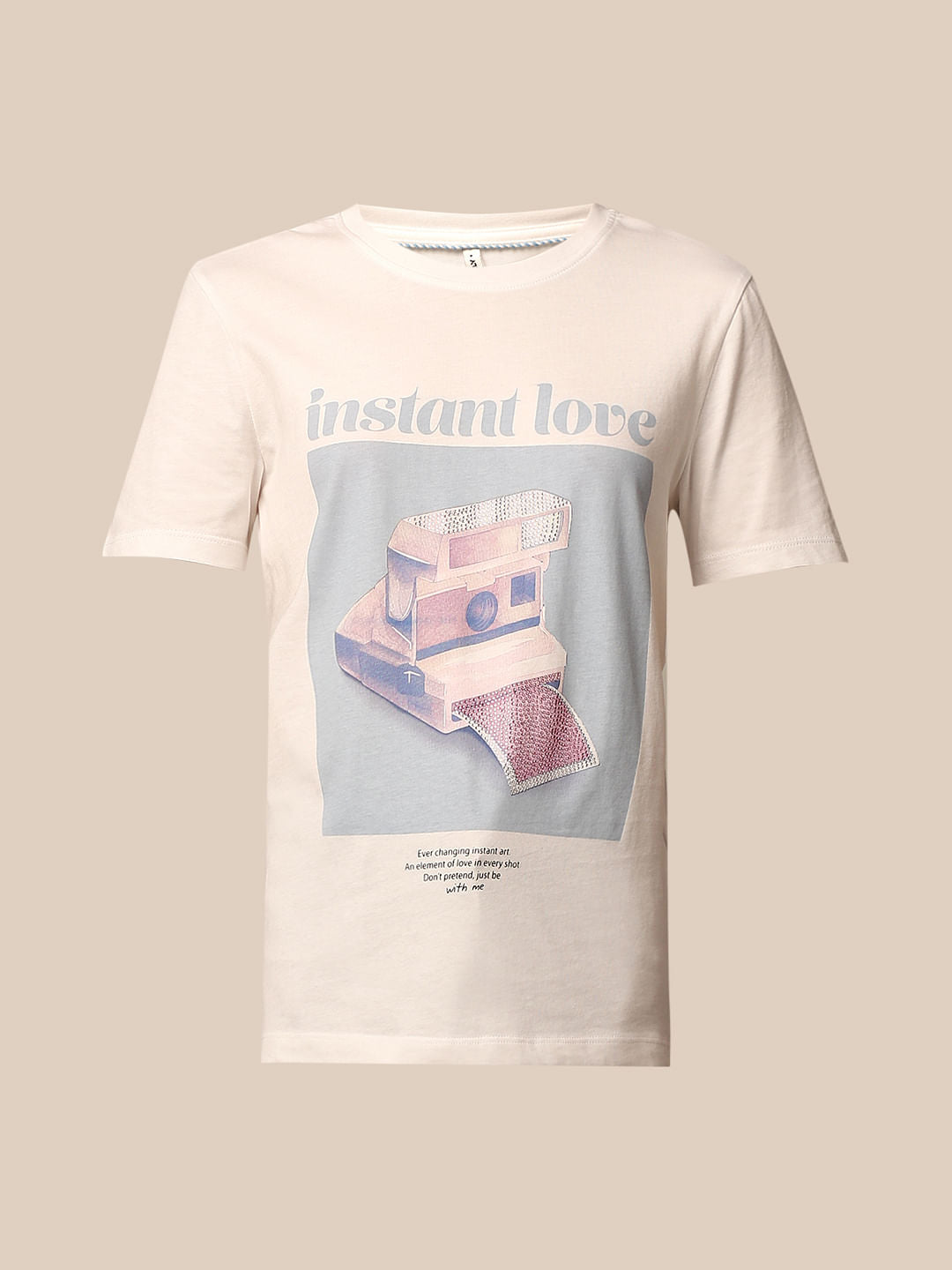 White Printed T-Shirt