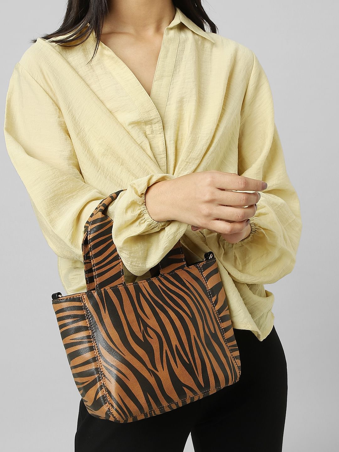 Brown Animal Print Handbag