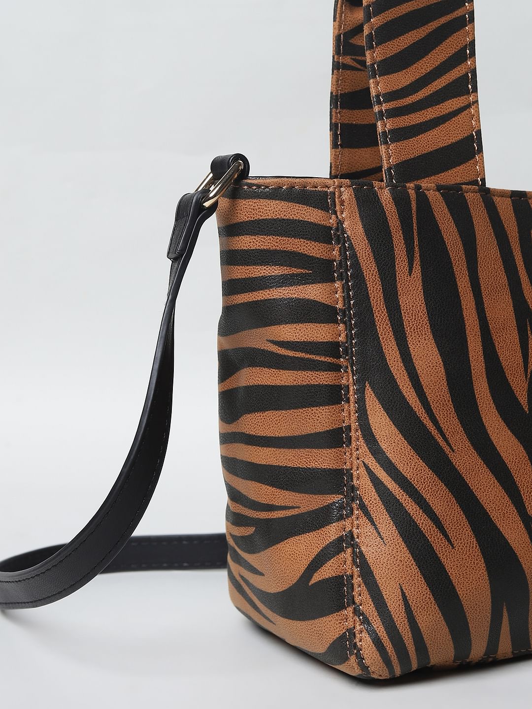 Brown Animal Print Handbag