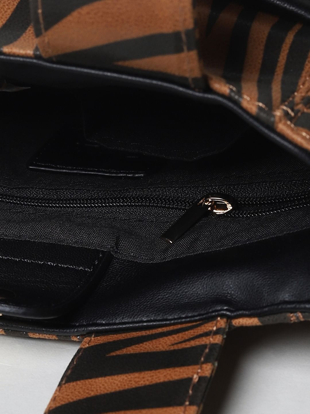 Brown Animal Print Handbag