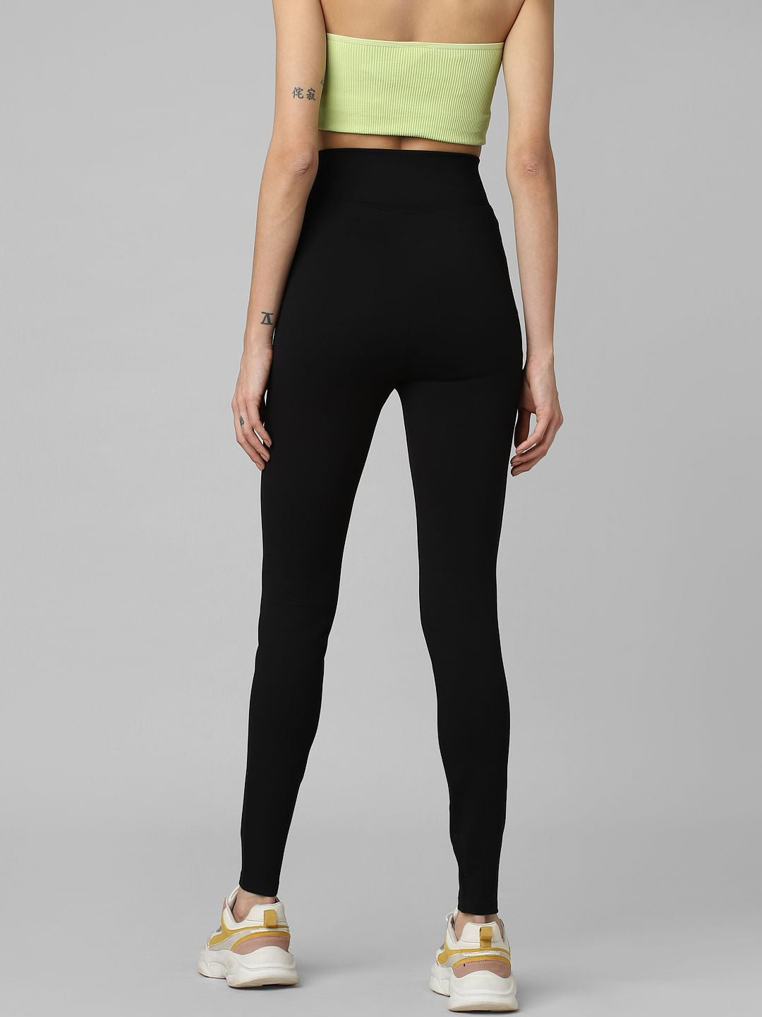 Black High Rise Skinny Fit Leggings