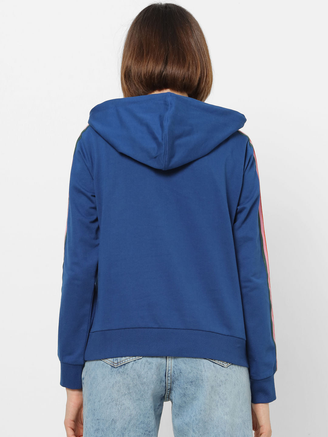 Blue Hooded Sweatshirt