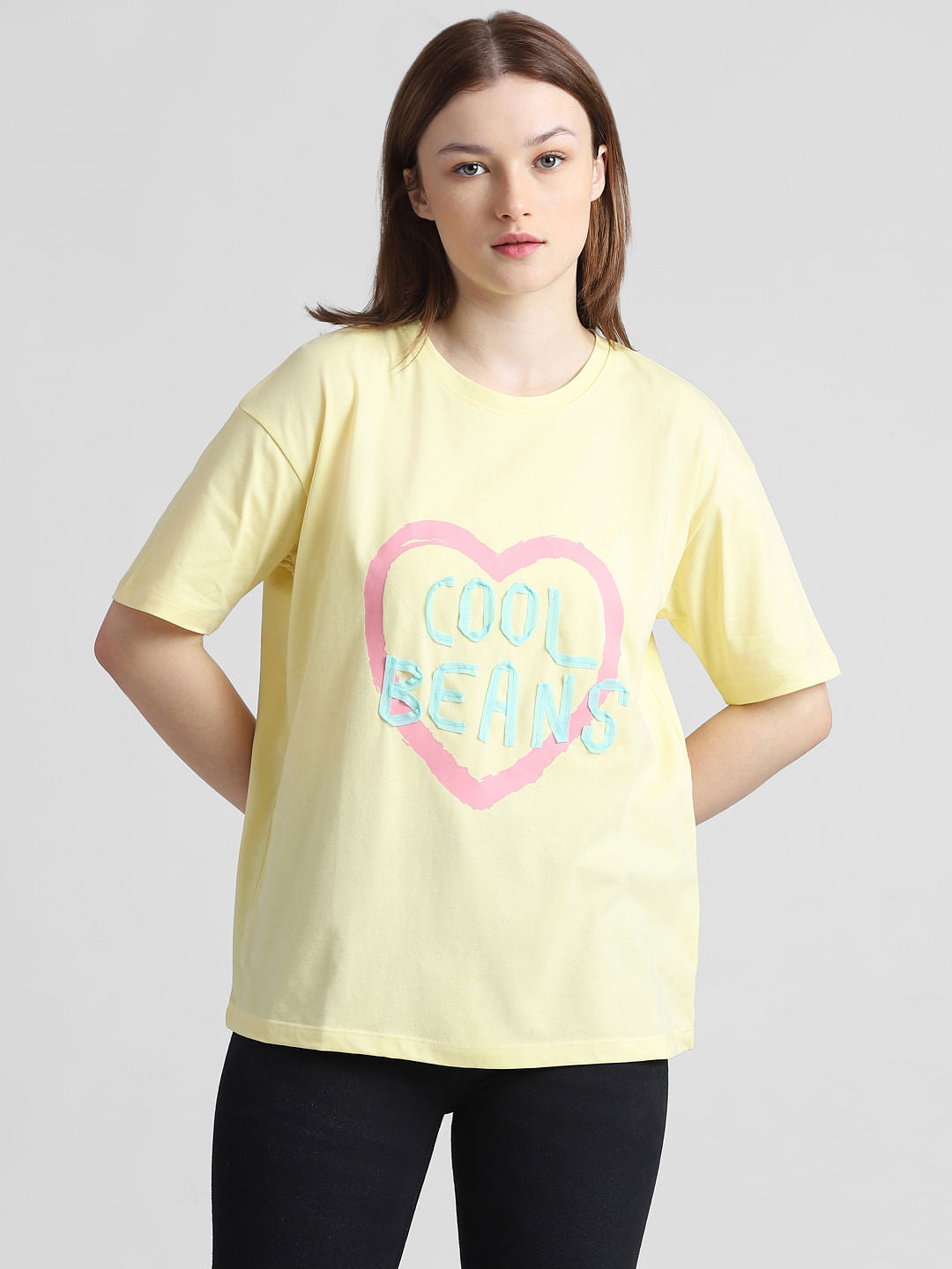 Yellow Printed T-Shirt