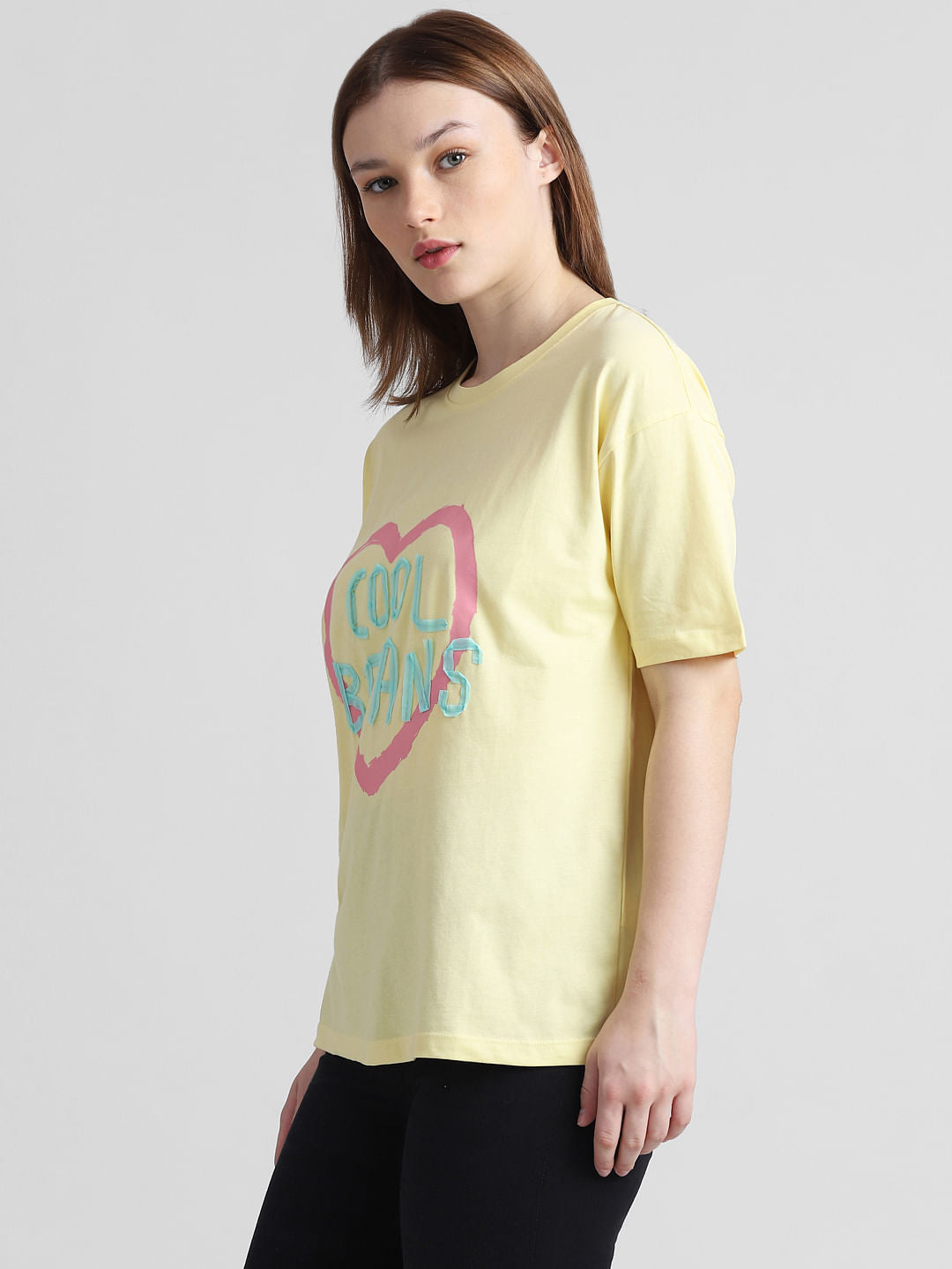 Yellow Printed T-Shirt
