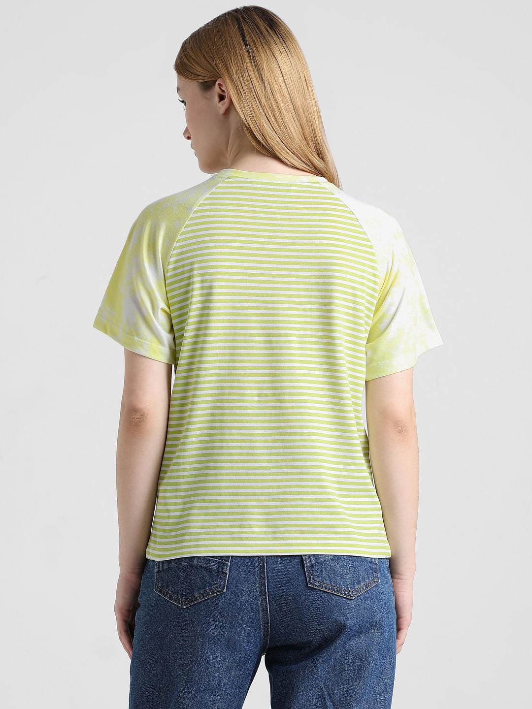 Yellow & White Striped T-Shirt