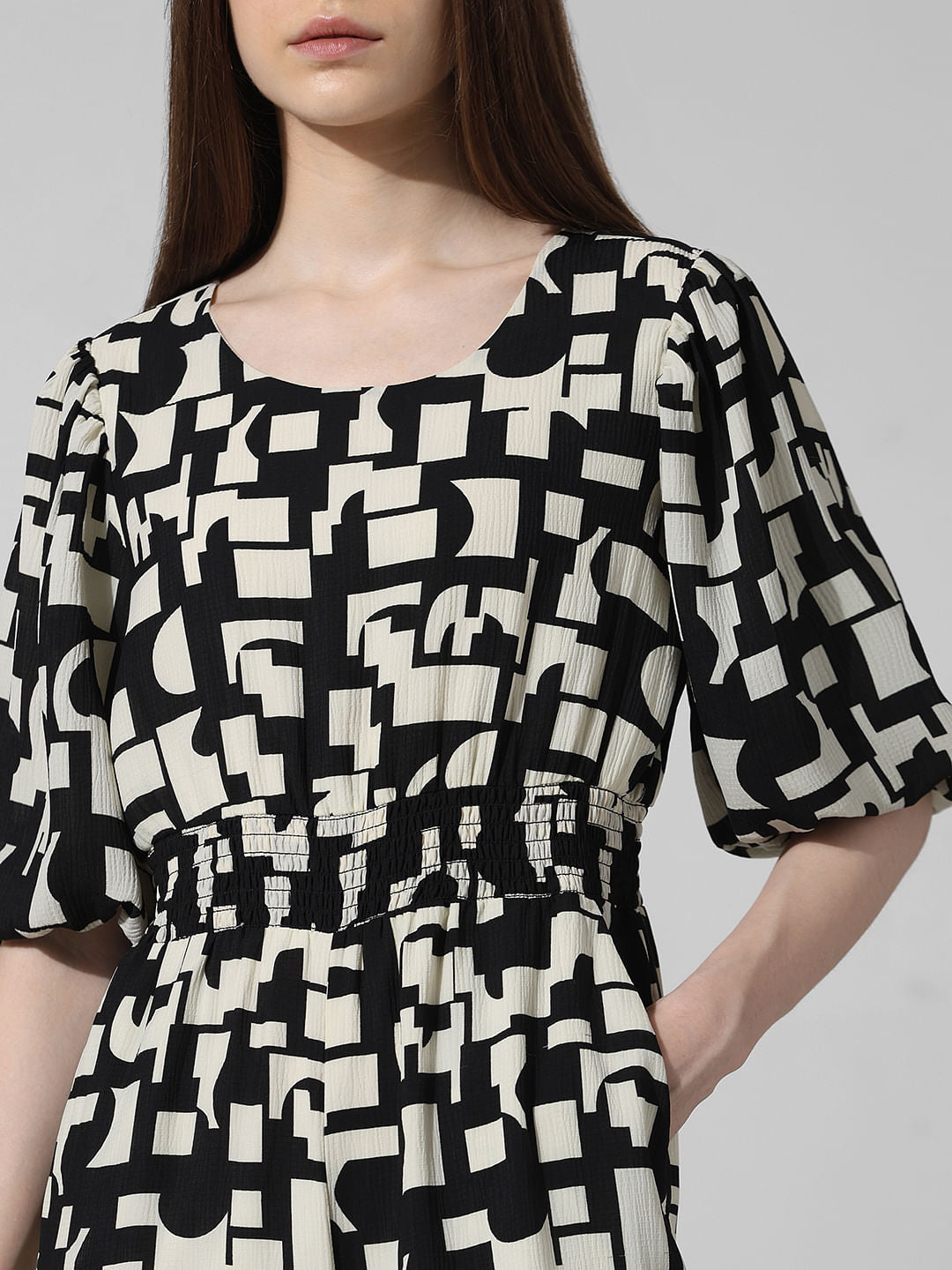 Black Printed Jumpsuit
