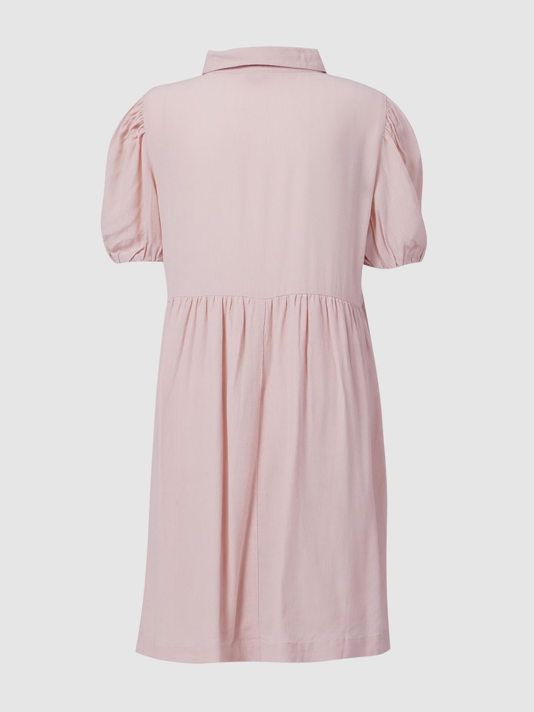 Girls Pink Shirt Dress