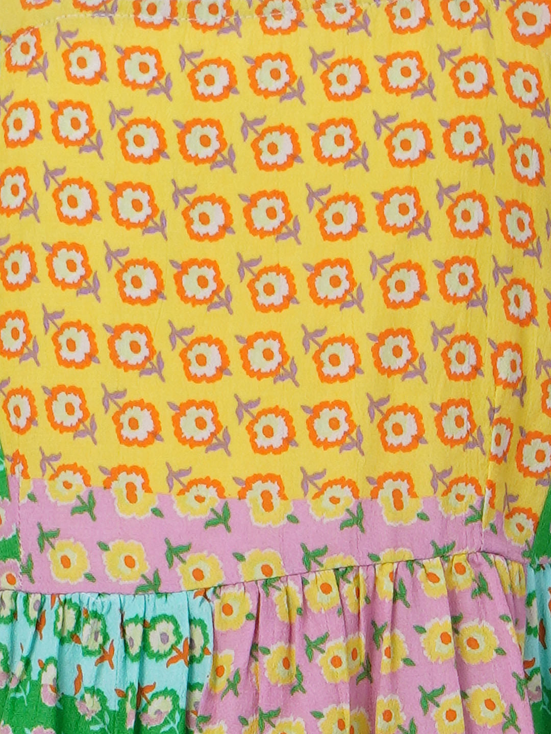 Yellow Floral Co-Ord Top