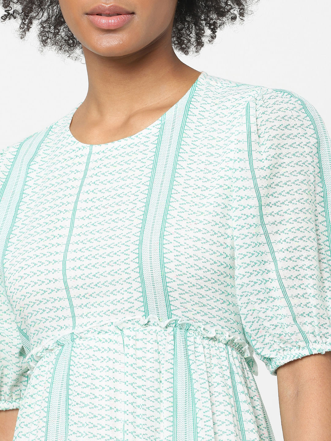 Green Tiered Midi Dress