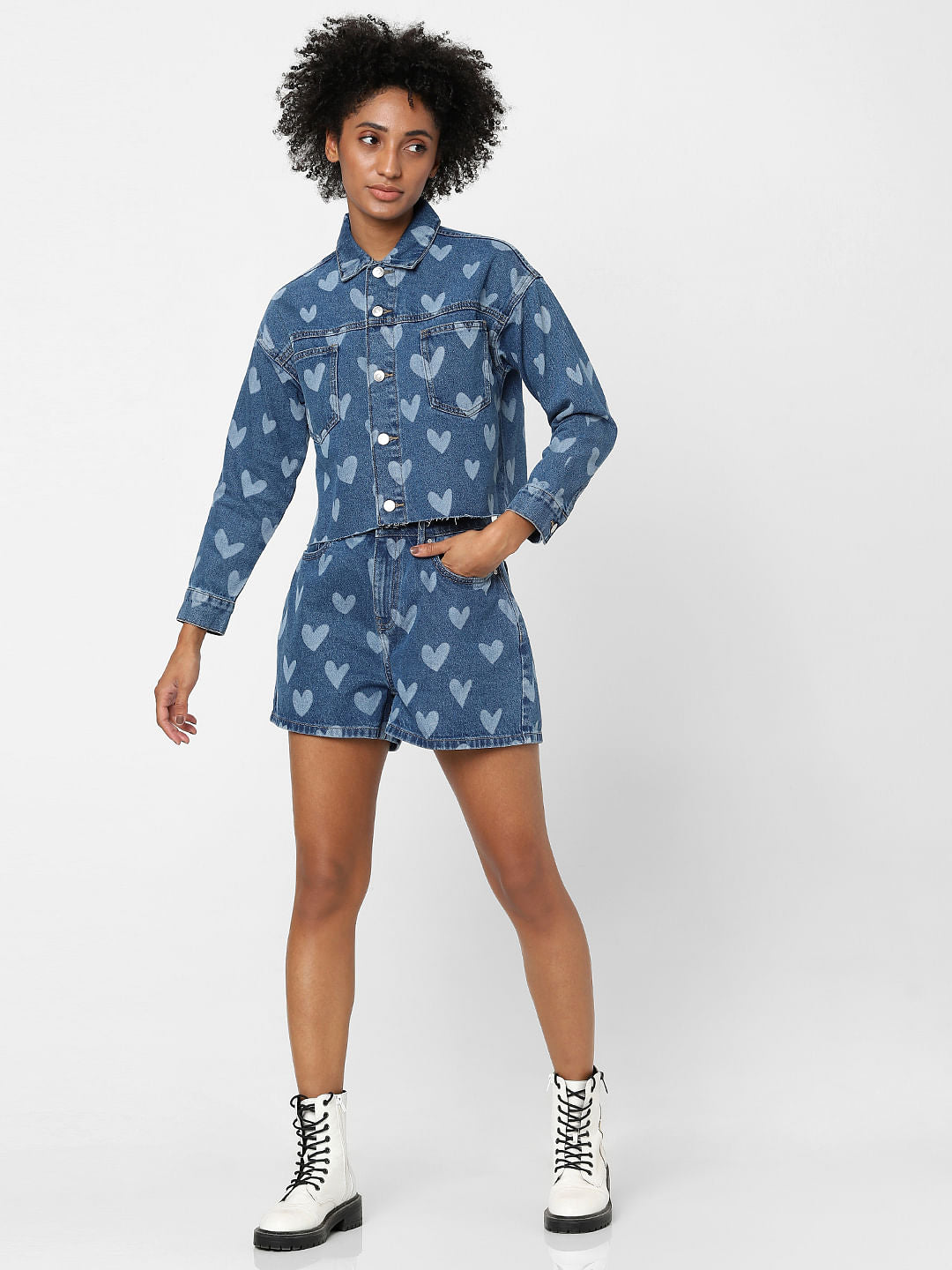 Blue Denim Co-Ord Shirt