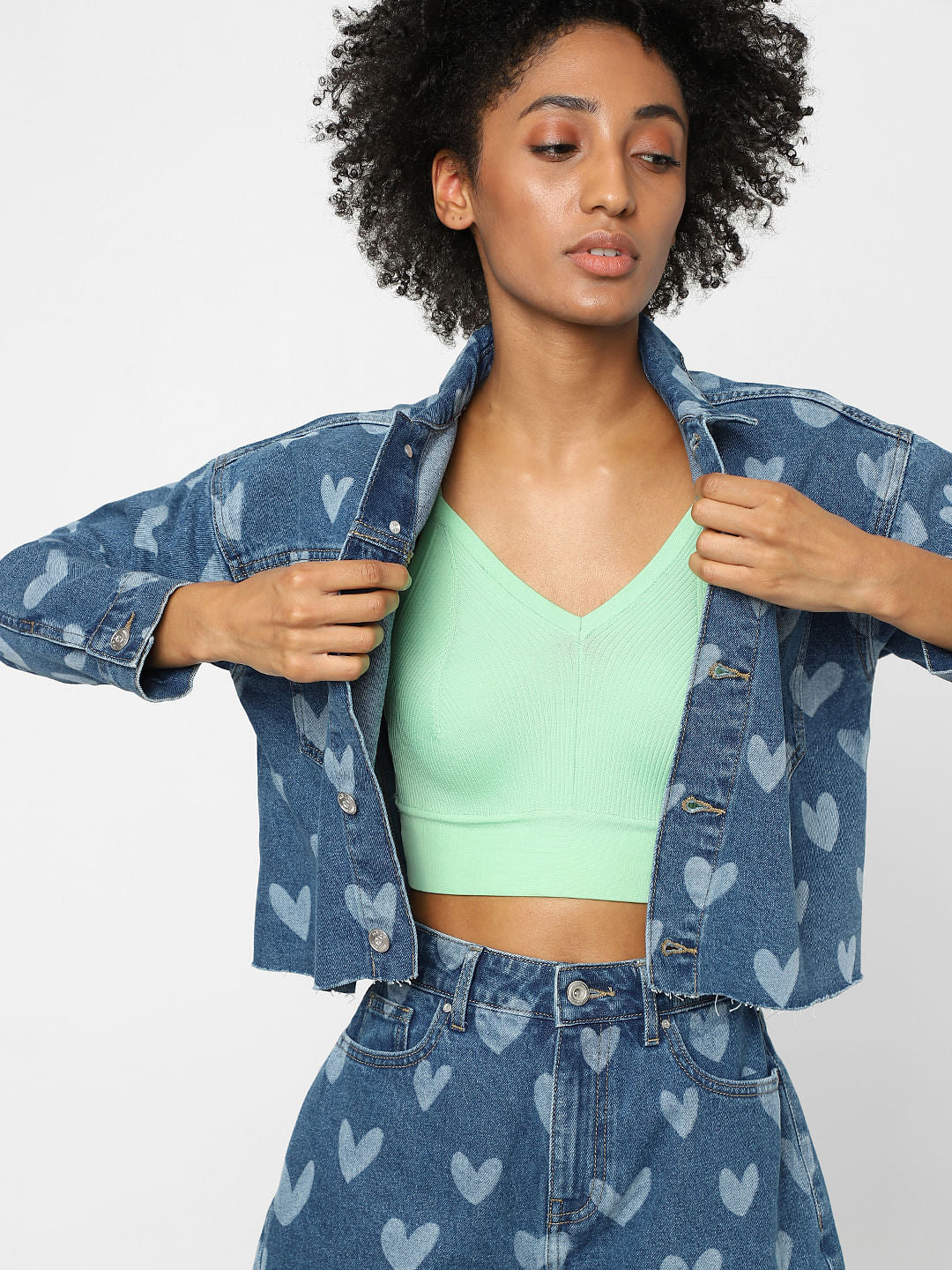 Blue Denim Co-Ord Shirt