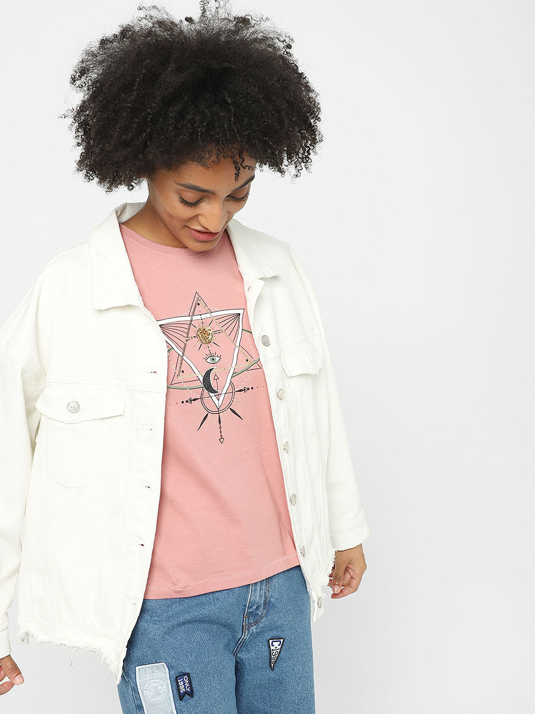 Pink Graphic Print T-Shirt