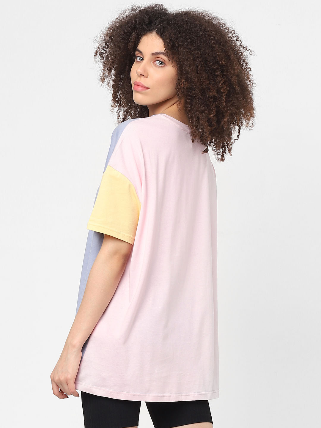 Purple Colourblocked T-Shirt