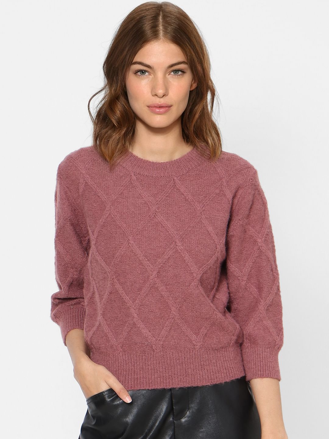 Pink Knit Pullover