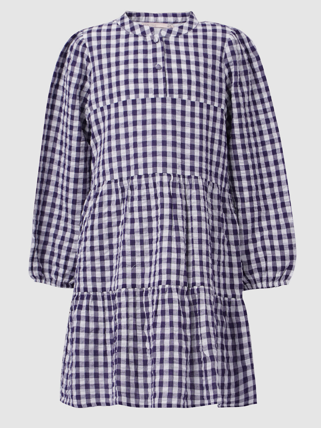 Black Checks Midi Dress