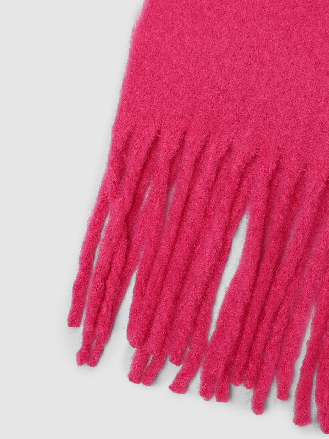 Pink Long Brushed Scarf