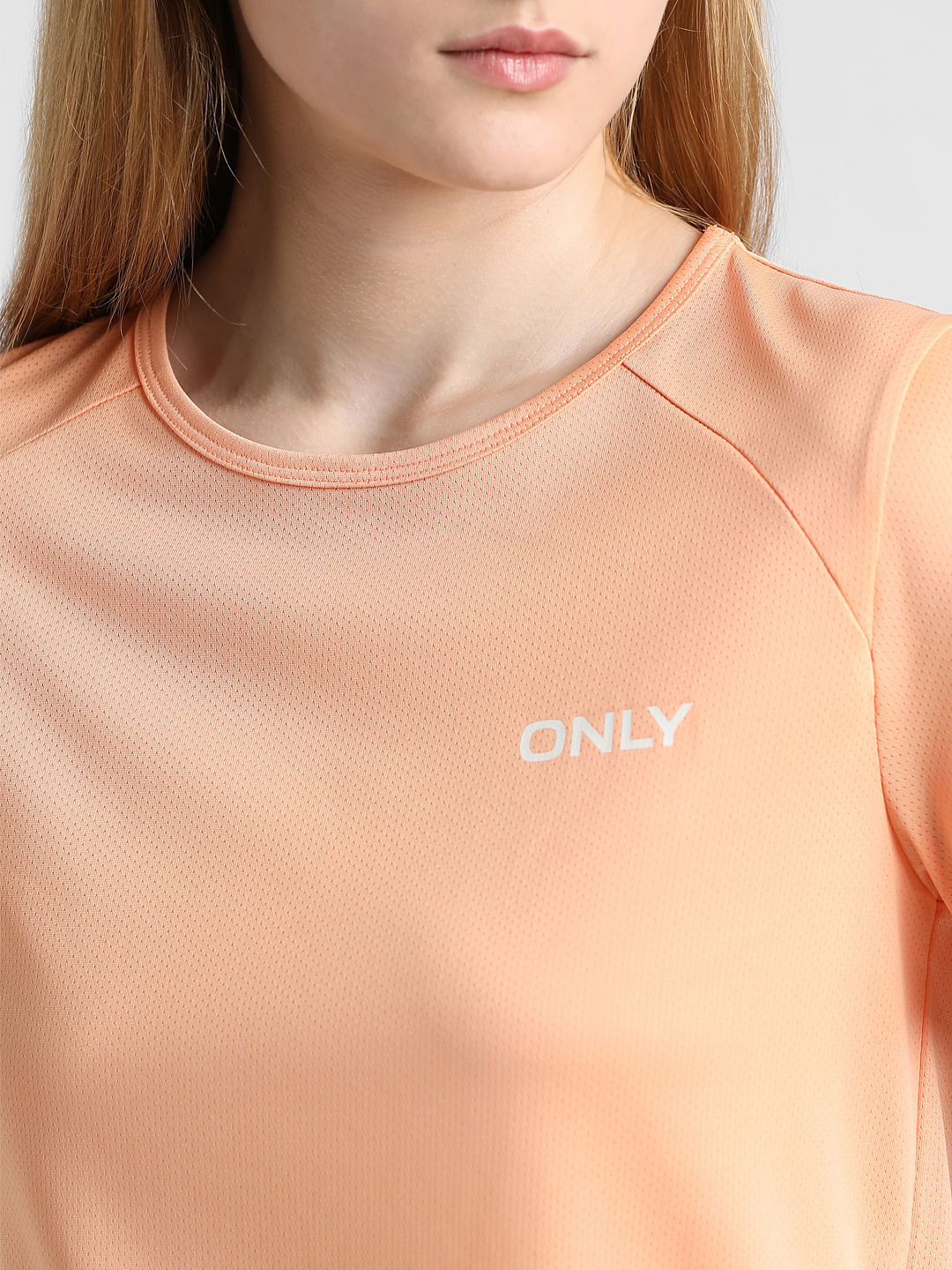 Orange Logo Text T-Shirt
