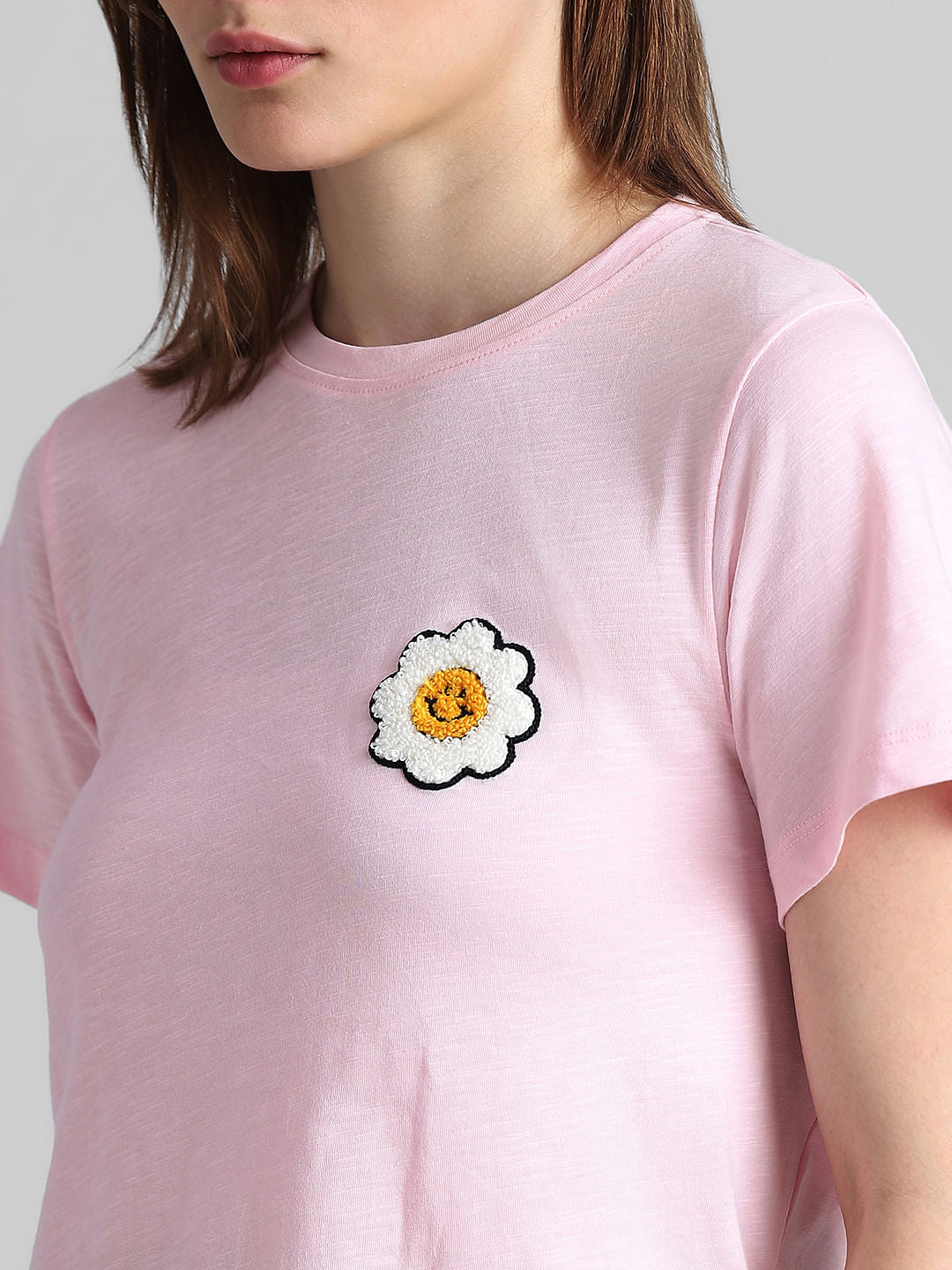 Pink Back Cut-Out T-Shirt