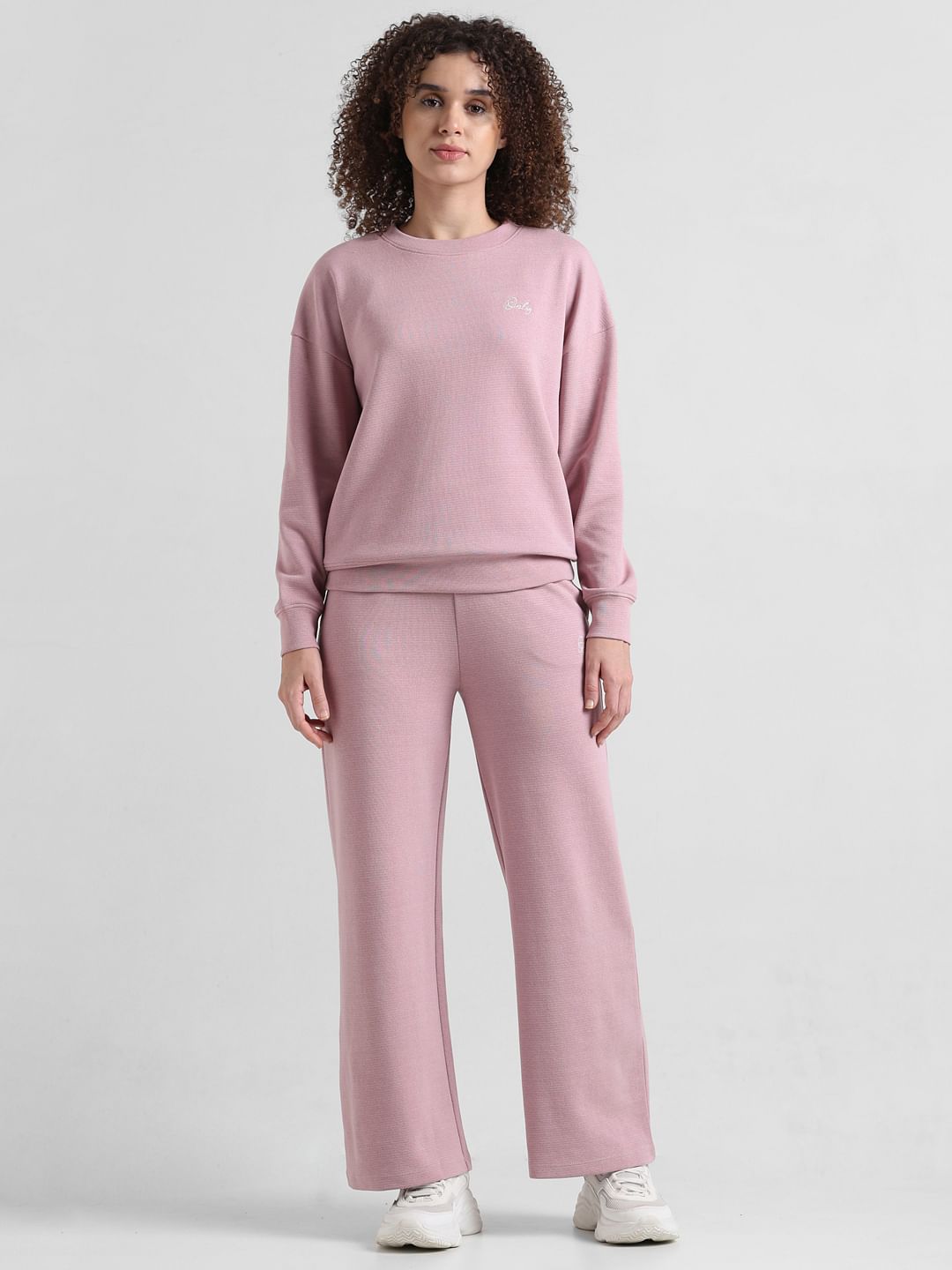 Pink Loose Fit Co-Ord Set Sweatshirt