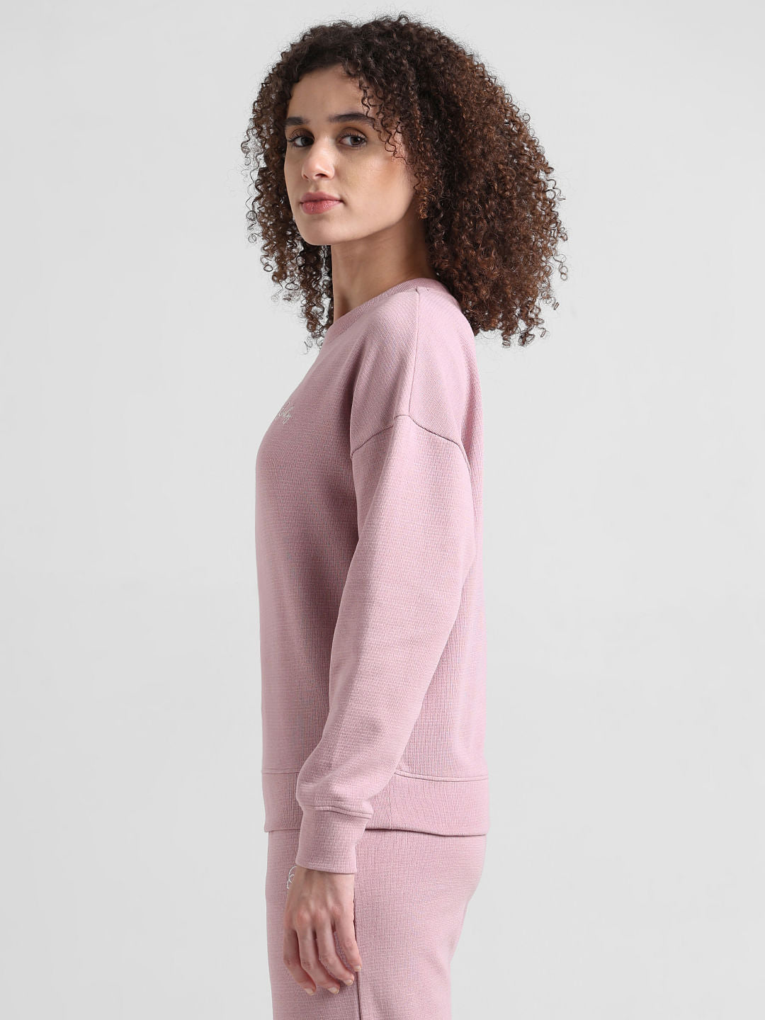 Pink Loose Fit Co-Ord Set Sweatshirt