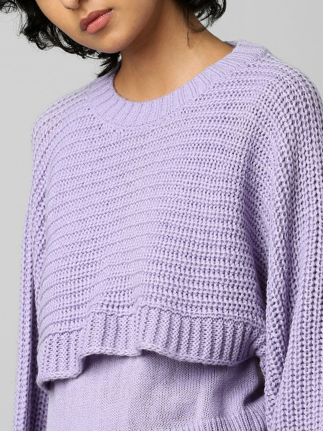 Purple Double Layered Pullover