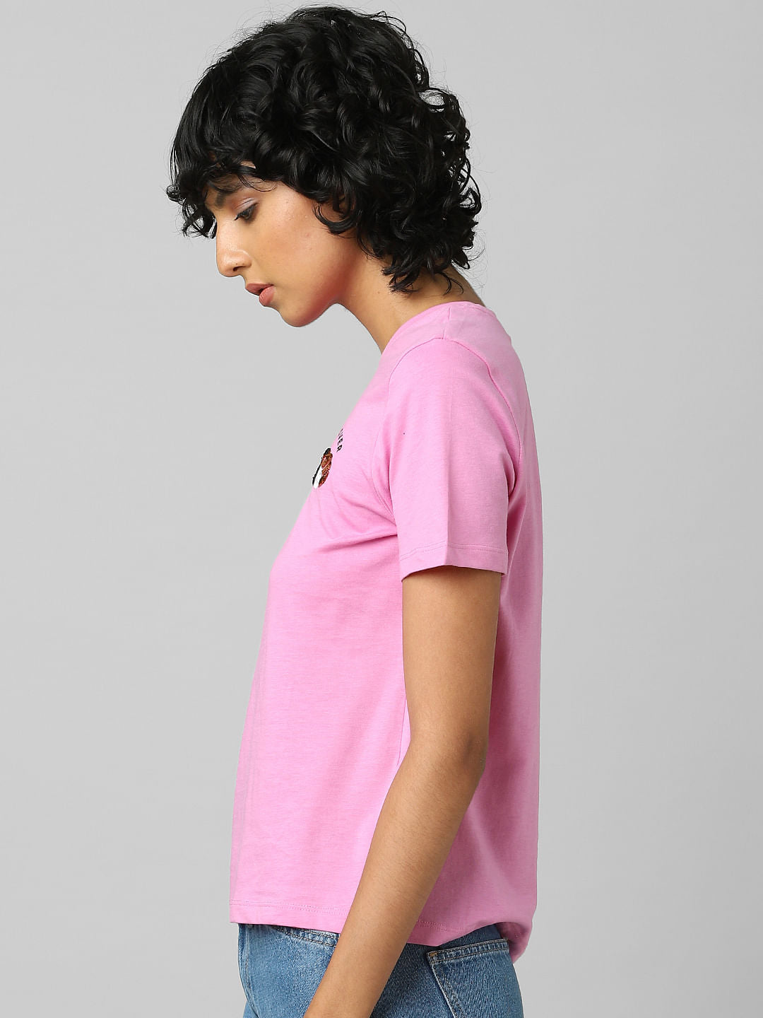 Pink Sushi Print T-Shirt