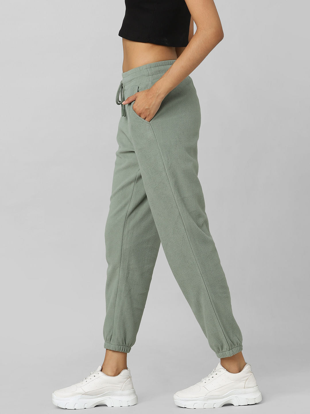 Green Mid Rise Co-Ord Set Joggers