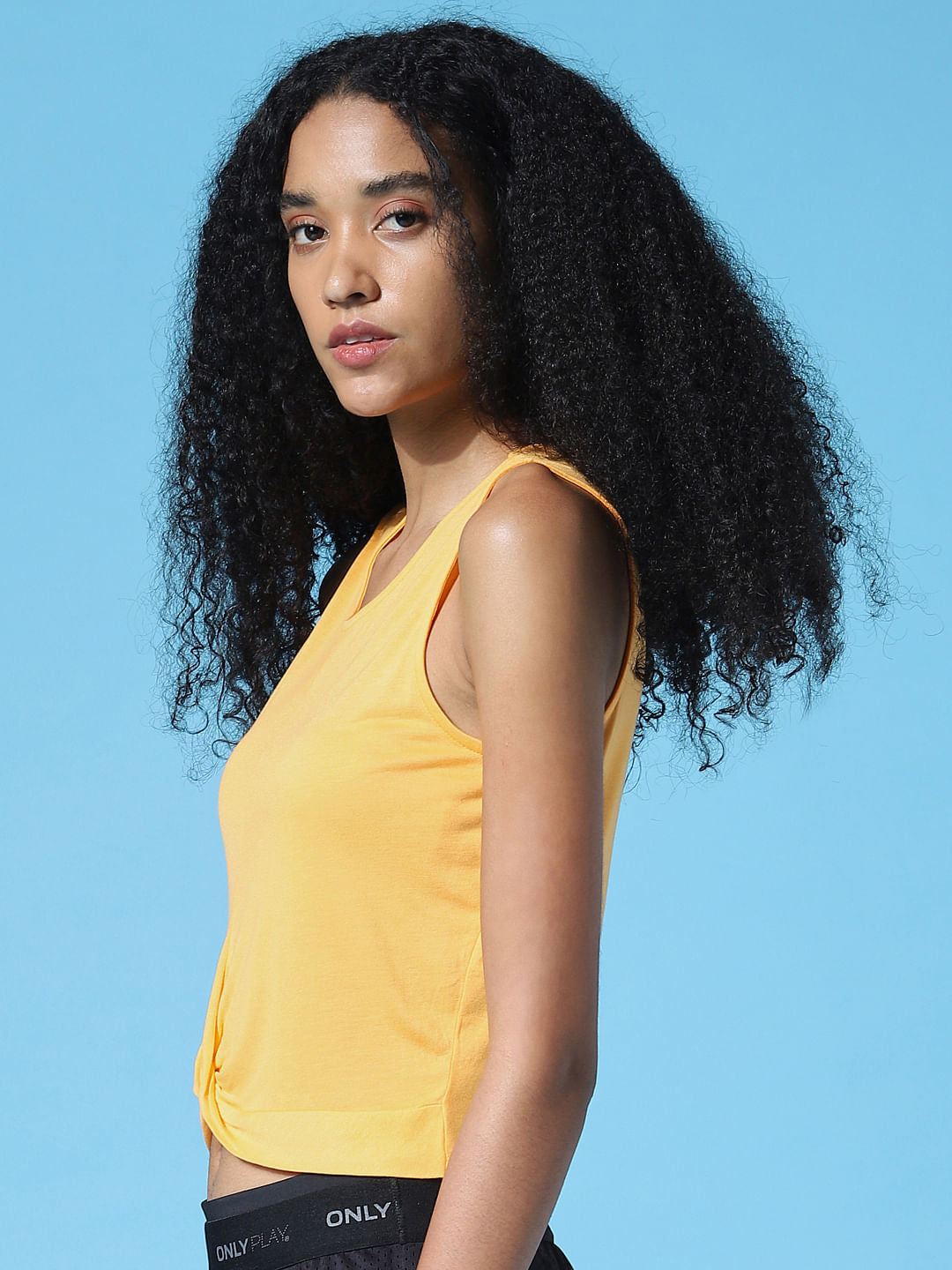 Play Orange Twist Detail Training Tank Top