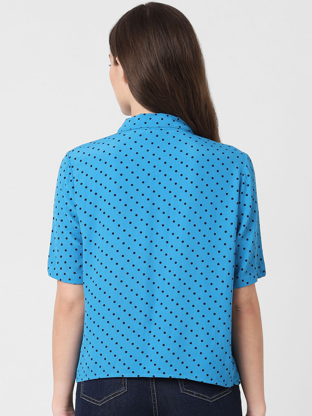 Blue Polka Dot Shirt