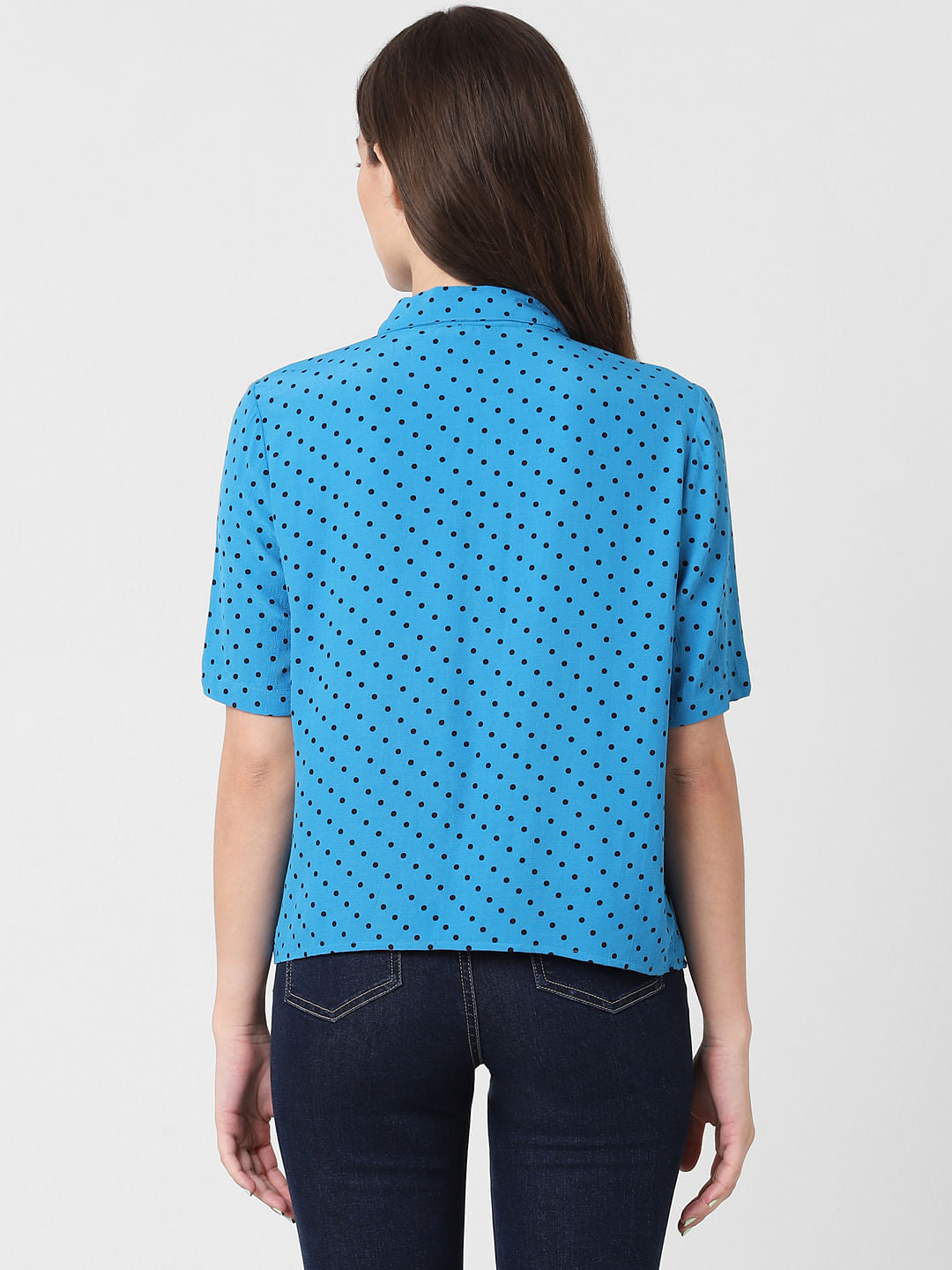 Blue Polka Dot Shirt