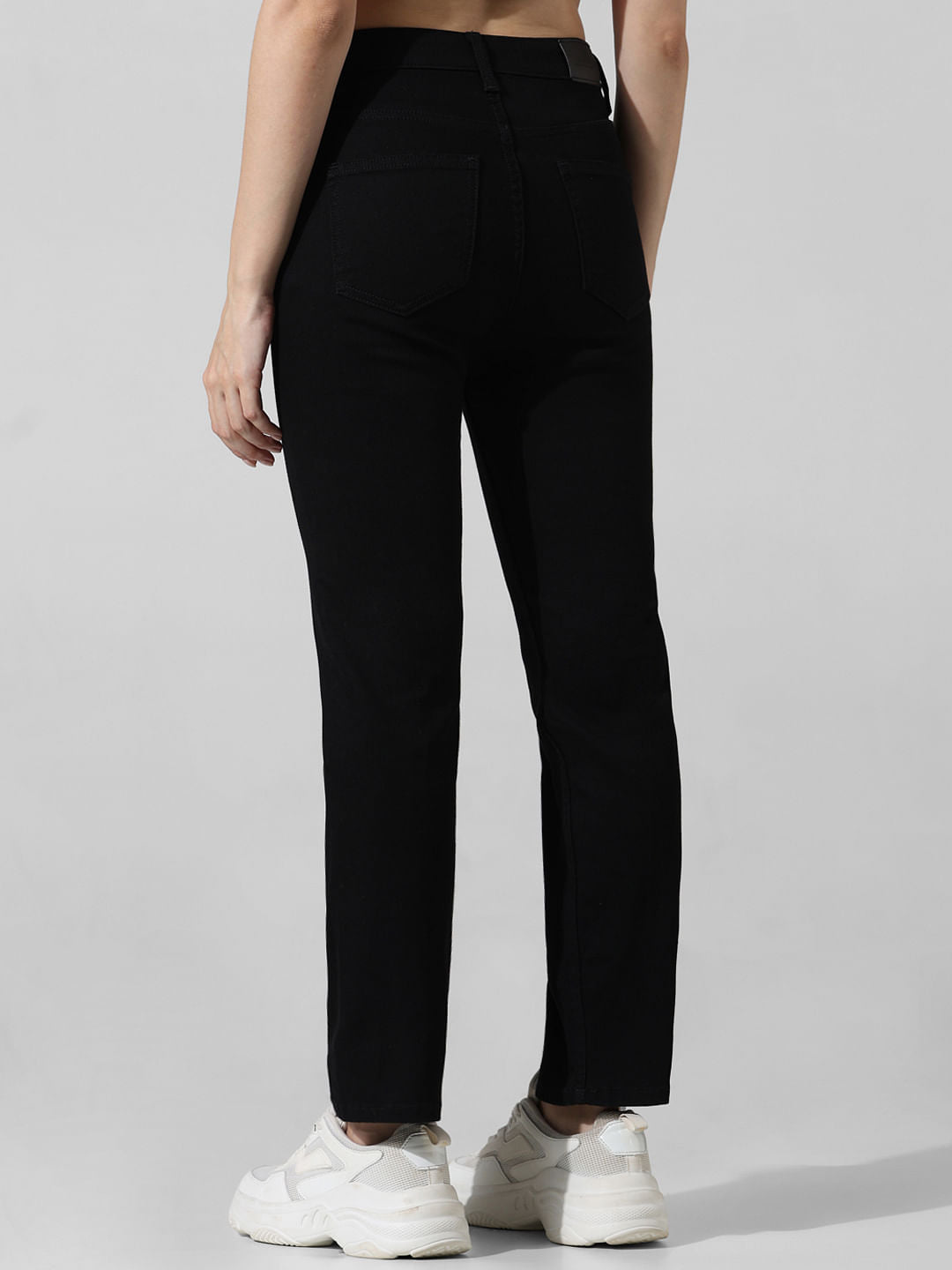 Black High Rise Hella Flared Jeans