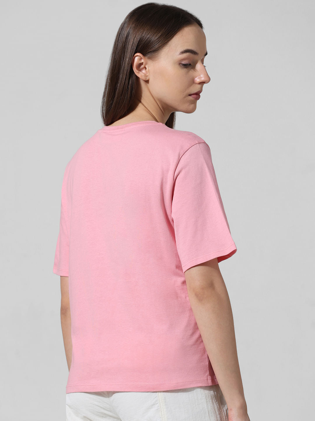 Only X Looney Tunes Pink Printed T-Shirt