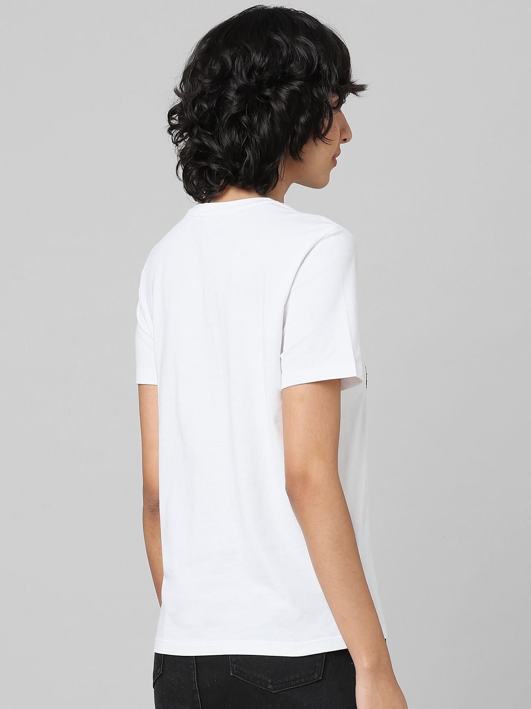 White Sequin Print T-Shirt