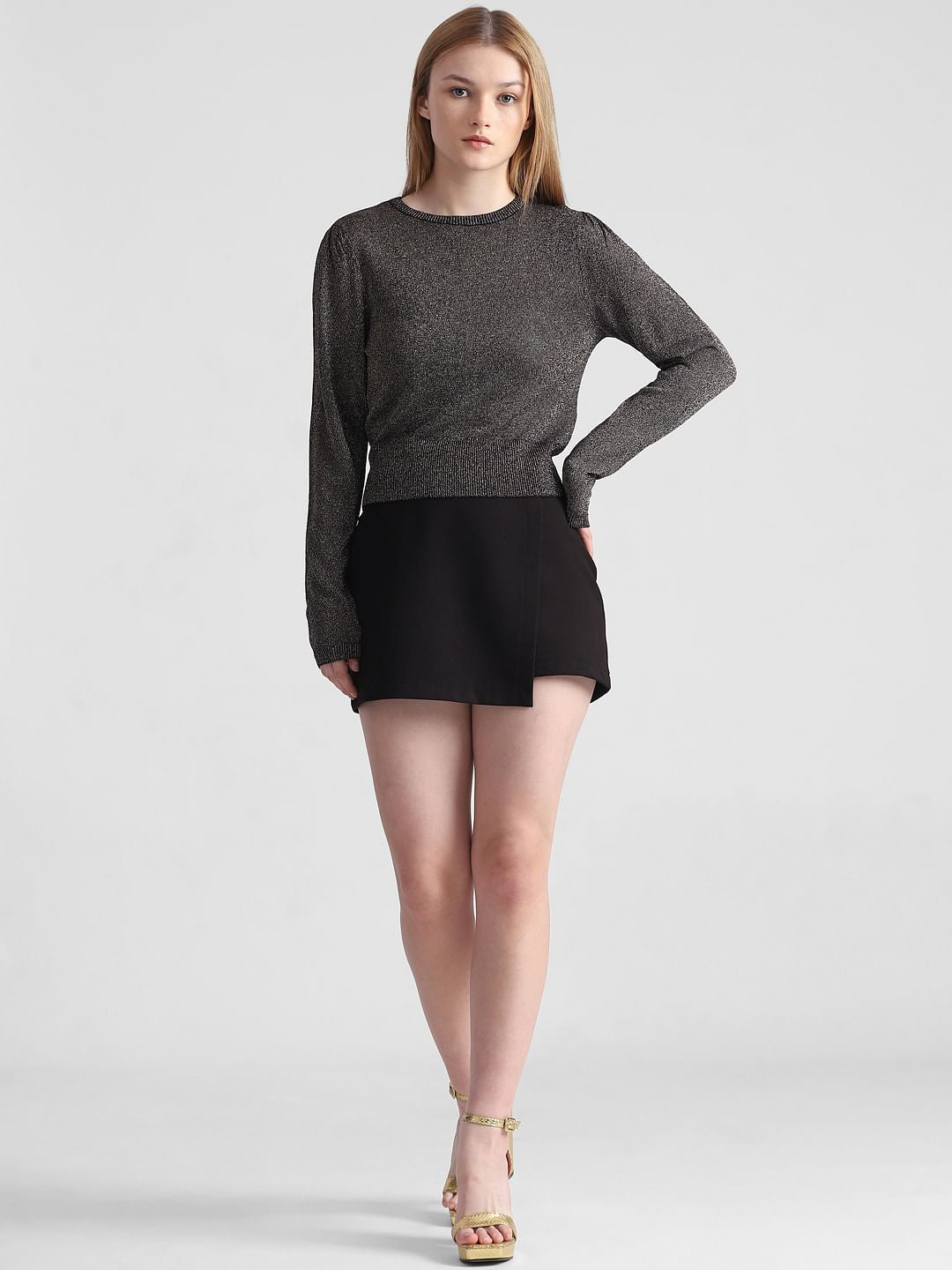 Black Shimmer Pullover