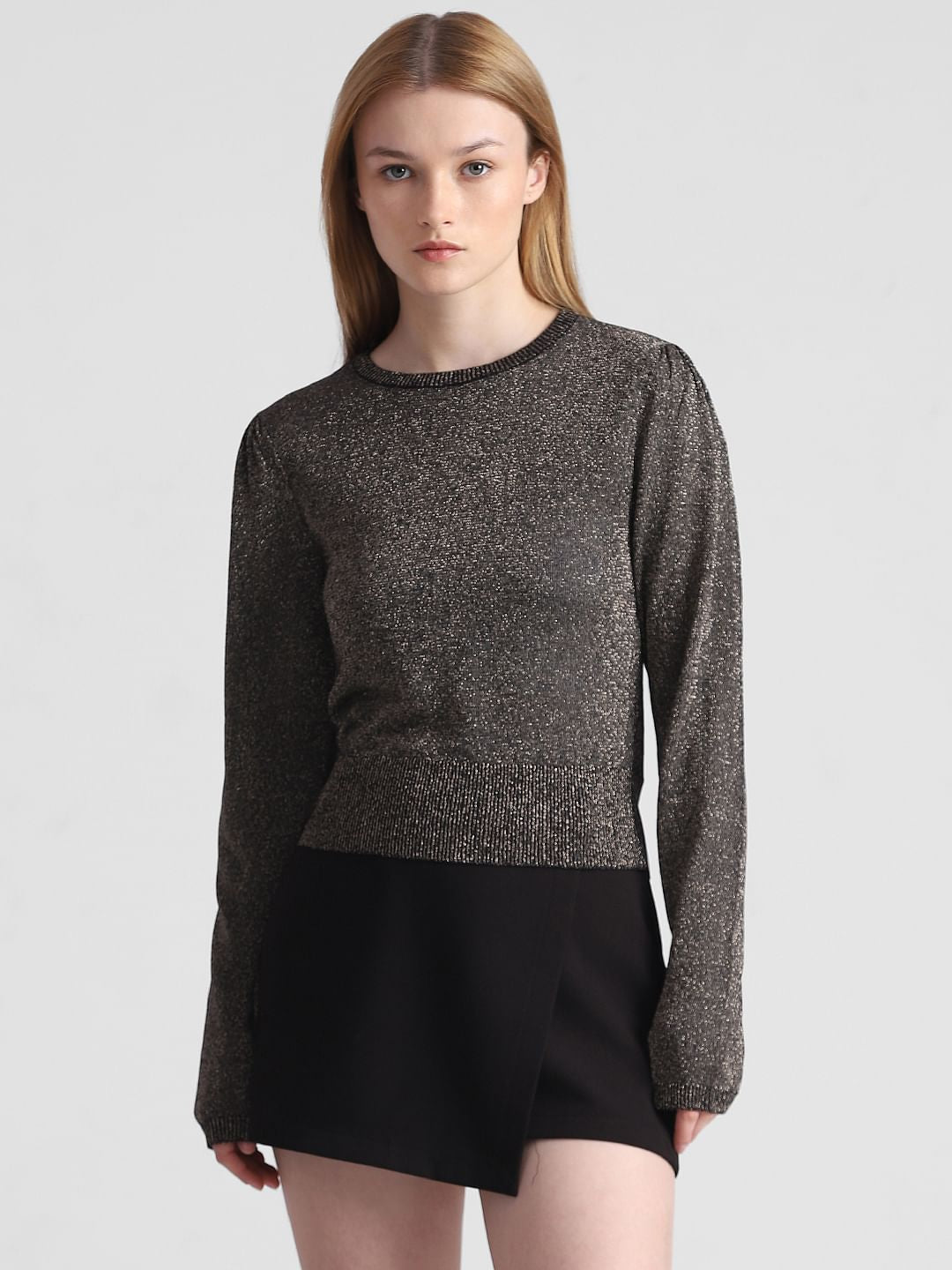 Black Shimmer Pullover